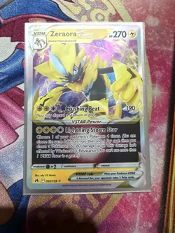 Pokemon Zeraora VStar 055 Crown Zenith Ultra Rare 55/159 - Image 1