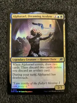 Magic The Gathering MTG - Alpharael, Dreaming Acolyte Foil - EOE - Image 1