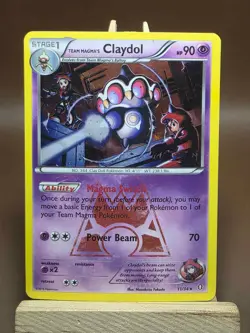 Pokemon HPTCG Team Magma's Claydol Double Crisis 11/34 Holo Rare - Image 1