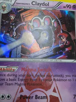 Pokemon HPTCG Team Magma's Claydol Double Crisis 11/34 Holo Rare - Image 5