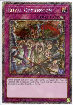 Yu-Gi-Oh! Royal Oppression RA04-EN120 Platinum Secret Rare - Image 1