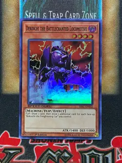Yugioh Dekoichi The Battlechanted Locomotive SBSC-EN032 Speed Duel Super 1st NM - Image 1