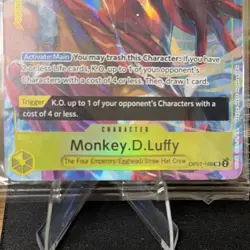 Monkey.D.Luffy OP07-109 Super Rare Foil 6000 Power One Piece Namco English - Image 3