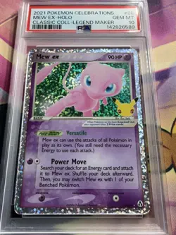 2021 POKEMON CELEBRATIONS CLASSIC COLLECTION #88 MEW EX-HOLO PSA 10 - Image 1