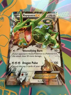 Pokemon Rayquaza EX 75/108 Ultra Rare Holo Roaring Skies NM - Image 2