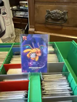 Pokemon Evil Dragonite Cracked Ice Holo Card Database Team Rocket Free Ship - Image 1