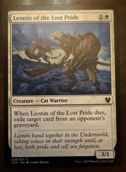 MTG Leonin of the Lost Pride (28/412) Theros Beyond Death NM - Image 1