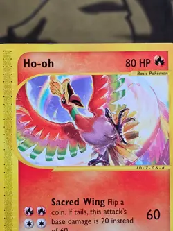 Ho-Oh 52/53 WOTC Promo Vintage Pokemon TCG Card MP - Image 3