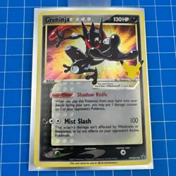 Pokemon TCG Greninja Gold Star SWSH144 25th Celebrations Promo Card - Image 1