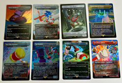 MTG: Magic Secret Lair x Sonic Hedgehog: Turbo Gear (FOIL) Set of 8 - Image 1