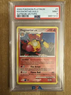 Magmortar - 6/147 - Pokemon Supreme Victors Holo Card PSA 9 - Image 1