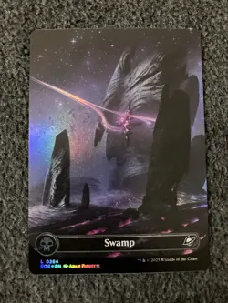 Magic The Gathering MTG - Swamp (0264) (Borderless) Foil - EOE - Image 1