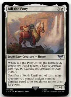 Bill the Pony #3 (NM) Lord of the Rings LTR Magic MTG - Image 1