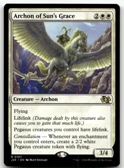 Archon of Sun's Grace #167 (NM) Foundations Jumpstart J25 Magic MTG - Image 1