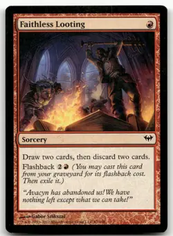 Faithless Looting #87 (NM) Dark Ascension DKA Magic MTG - Image 1
