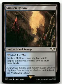 Sunken Hollow #295 (NM) Warhammer 40,000 40K Magic MTG - Image 1
