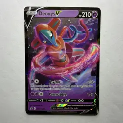 Pokemon Deoxys V SWSH266 Sword & Shield Promo Holo Basic HP 210 English - Image 1