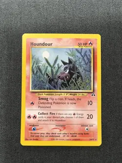 Pokemon TCG Houndour 24/75 Neo Discovery Regular MP - Image 1