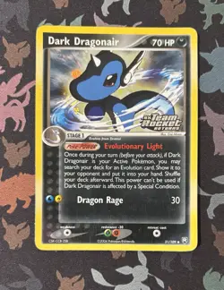 Dark Dragonair 31/109 EX Team Rocket Returns Stamped Reverse Holo Foil Pokemon - Image 5