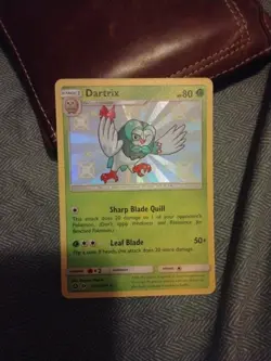 Holo Dartrix SV3/SV94 Shiny Holo Rare Hidden Fates Pokemon TCG - Image 1