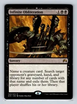 Magic the Gathering - MTG - ORI - Infinite Obliteration - Rare - Image 1