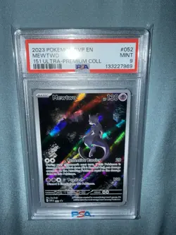 2023 Pokemon 151 SVP EN PSA 9 Mewtwo EX #052 Ultra Premium UPC Black Star Promo - Image 1
