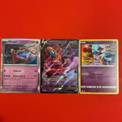 x3 Deoxy pokemon mixed lot. psychic legendary rare v holo promo - Image 1
