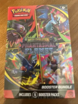 Pokemon TCG Mega Evolution Phantasmal Flames Booster Bundle New Sealed - Image 1