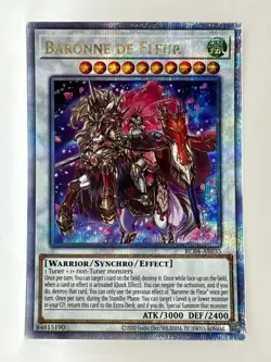 Yugioh Baronne de Fleur RC04-AE035 Quarter Century Secret Rare - Image 1