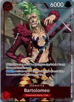 OP15-014 Bartolomeo Dash Pack Alt Art Adventure On Kami’s Island One Piece TCG - Image 1