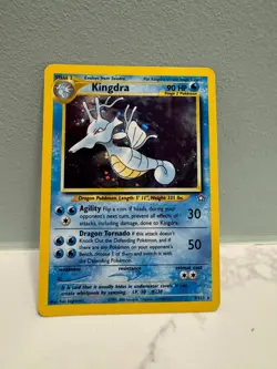 SWIRL - Pokemon Kingdra 8/111 NM Neo Genesis Unlimited Holo Rare - Image 1