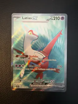 Latias EX 220/191 Surging Sparks Pokemon TCG Full Art Ultra Rare Holo NM Mint - Image 1