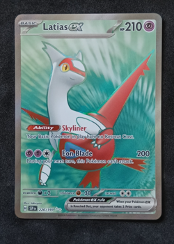 Pokemon TCG Latias ex 220/191 Surging Sparks Full Art Ultra Rare Holo Card NM - Image 1
