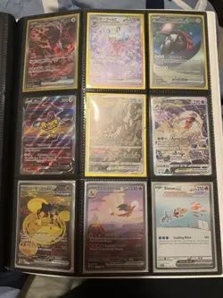 Pokemon TCG Card Lot Charizard Pikachu Dragonite Holo Foil Binder Included - Image 1