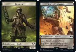 10 Token Cards - SOLDIER / ARCO-FLAGELLANT - Warhammer 40K - Magic MTG FTG - Image 1