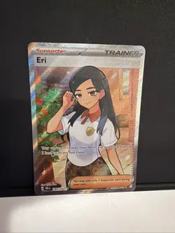 Pokemon TCG Prismatic Evolutions Eri Full Art Trainer Ultra Rare Card 136/131 - Image 2