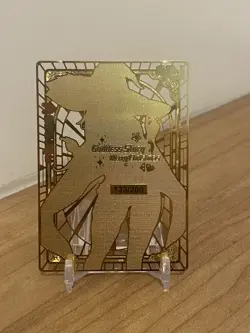 Megumin 133/200 - Goddess Story Custom Anime Waifu Doujin Gold Metal Card - Image 2