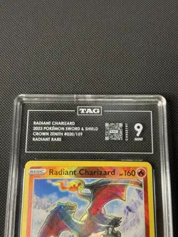 Pokemon TCG Radiant Charizard Crown Zenith Holo Ultra Rare Card 020/159 TAG 9! - Image 4