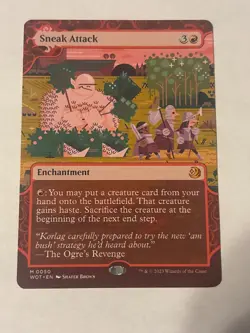 MTG Sneak Attack - Wilds of Eldraine: Enchanting Tales (WOT) NM Mythic #50 - Image 1