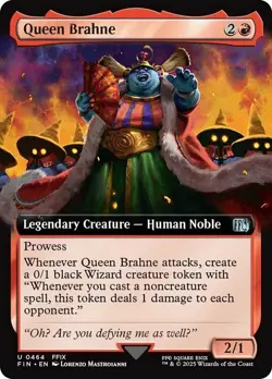 1 x Queen Brahne - Extended Art - Final Fantasy - NM-Mint - MTG - Image 1