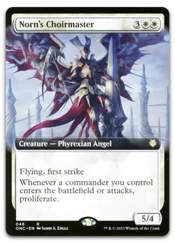 Norn's Choirmaster (Extended Art) #46 NM Phyrexia All Will Be One ONC Magic MTG - Image 1