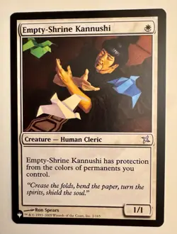 MTG Magic the Gathering Empty-Shrine Kannushi (BOK-2/2869) The List LP - Image 1