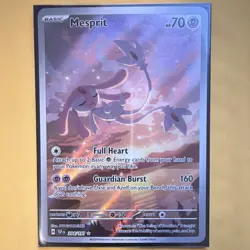 Pokemon Mesprit Illustration Rare 204/191 Sv08 Surging Sparks Holo NM - Image 1