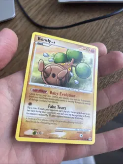 2007 Pokemon Diamond & Pearl Bonsly Common LP 71/130 - Image 3