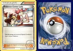 Pokemon Center Lady 93/106 UC Flashfire Pokemon LP - Image 2