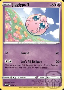 Jigglypuff 004/015 P McDonald's Promos 2024 Pokemon NM/M - Image 3