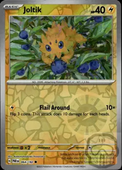 Joltik 064/182 C Paradox Rift Pokemon Reverse Holo NM/M - Image 3