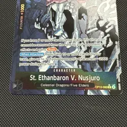 St. Ethanbaron V. Nusjuro One Piece TCG Alt Art OP13-080 Carrying On His Will NM - Image 4