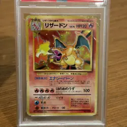 1996 POKEMON BASE SET JAPANESE #6 CHARIZARD-HOLO PSA 1 - Image 2