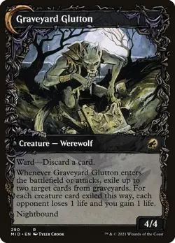 Graveyard Trespasser | FOIL | MTG Innistrad: Midnight Hunt (Showcase) #290 | M/N - Image 2